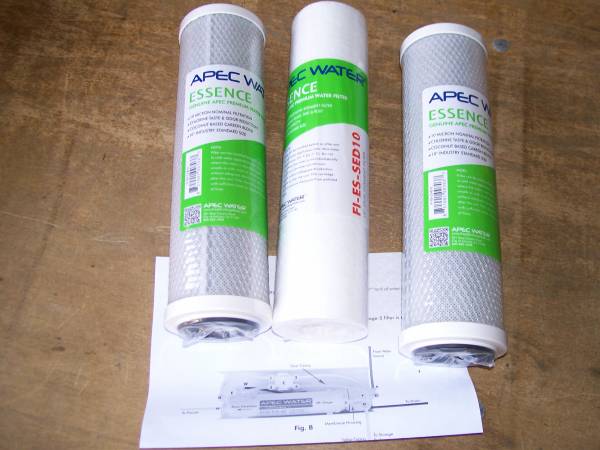 Apec R.O.E.S.-50 reverse osmosis replacement water filters 1