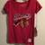 Chicago Blackhawks Red V-neck T-shirt - Size Small 1 thumbnail