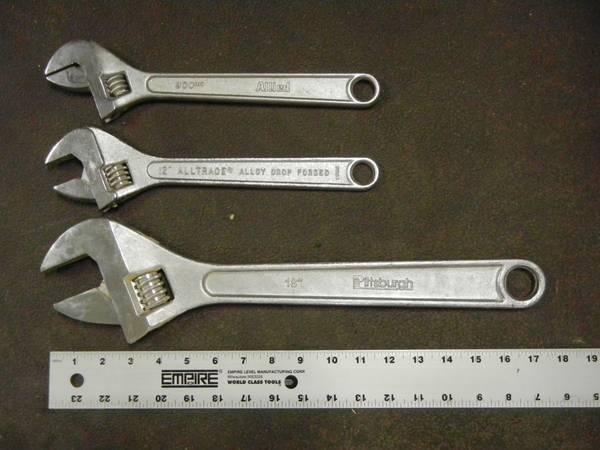 Adjustable style (Crescent) wrenches 1