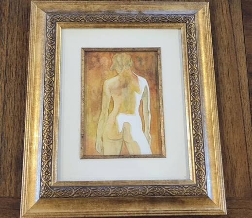 Original, Watercolor, Female Figures by Michael Eberhardt 1