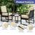 New indoor / outdoor beige square 4 heavy padded chair seat cushions 2 thumbnail
