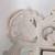 Vintage Tabletop Mirror with Ornate Cream Colored Cast Iron Frame 8 thumbnail