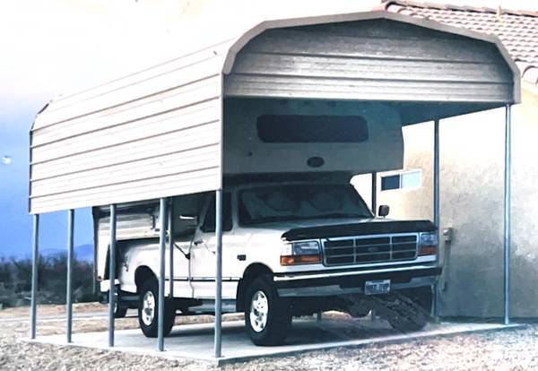 STEELI CARPORT BRAND NEW KIT 12' WIDE X 21' LONG 1