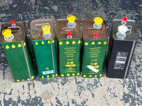 5 quart reusable tin cans 1