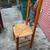 Wicker/Maple Decorative High Back Hall Chair 6 thumbnail