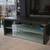 48" Wide TV Stand Charcoal color with frosted glass shelves- Nice!! 1 thumbnail