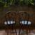 Vintage Mid Century Modern Gray Tweed Bentwood Thonet Bistro Chairs Set of 2 4 thumbnail