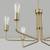 6 Light Chandelier Burnished Brass Finish 3 thumbnail