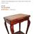 End Table- 2 Tier, Rose Marble Top, Solid Wood, Mahogany Stained- $95 FIRM 2 thumbnail