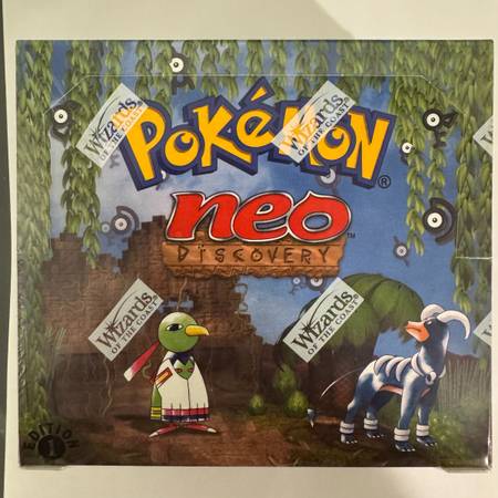 1st edition neo discovery booster box Pokemon Neo Discovery Booster Box (RESEALED) - collectibles - by owner -  sale