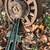 Unique flower planter ~ antique wagon wheel spokes 6 thumbnail