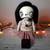 Charming Gothic Girl Skull Doll, Handmade Unique Art, OOAK Skeleton 8 thumbnail