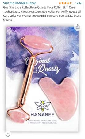Gua Sha Jade Roller,Rose Quartz Face Roller Skin Care Tools,Beauty 1