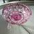 Nachtmann Lead Cut to Clear Pink Crystal Footed Bowl 4.75” wide 5 thumbnail