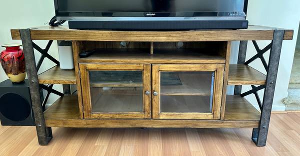 Sierra Riverside Cocktail Table, Chairside Table, and Entertainment Ce 1