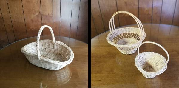 Assorted Weaved Baskets (3 Lot) 1