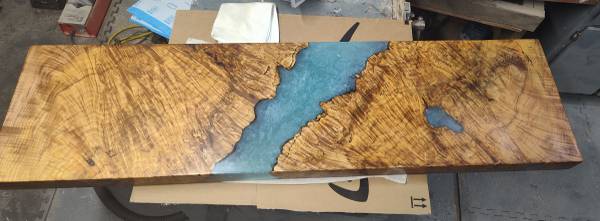Burl Maple and Epoxy table 1