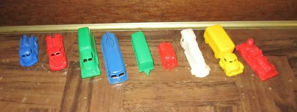 Vintage Plastic Trucks, Bus, & Trains 1