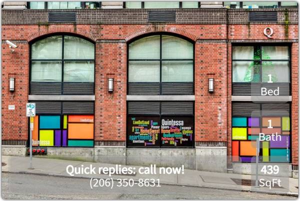 $1,519 / 1br - 439ft2 - Comfortable 439 sq ft 1 bed / 1 bath with access to transit (Seattle - Pioneer Square)63808059474561120