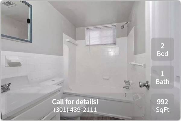 $1,875 / 2br - 992ft2 - The Villas at Langley(Spanish) ¡Fabulosos apartamentos! ¡Llámenos hoy! (Hyattsville - University of Maryland)64040024631811121