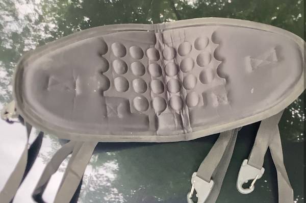 Kayak seat back w/ clips 1