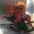 Vtg Wood Rocking Horse Christmas! TABLE TOP! RED & WHITE! LARGER! TAIW 2 thumbnail