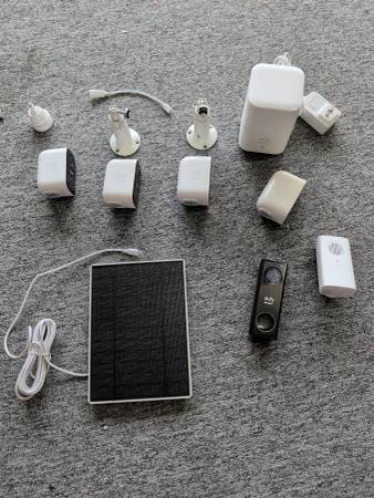 eufy video doorbell and 1080p wireless outdoor camera system w/extras 1