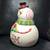 Lori Siebert Festive Ceramic Snowman Cookie Jar - A Sweet Twist Oneida Rare Find 7 thumbnail