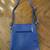 Shoulder/Hand/Crossbody Bags - Black Beaded, Embroidered Bird, Blue 19 thumbnail
