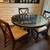 Beautiful Set of 3 Wood and Upholstered Chairs 7 thumbnail