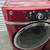 Like New - GE MEGA CAPACITY Steam Front Load Washer Gas Dryer in Red 8 thumbnail