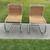 Vintage Woven Cane/Rattan & Chrome Lounge Chairs- Mid Century 1 thumbnail