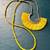 Yellow beaded statement necklace 2 thumbnail