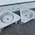 Lot 4 Cast Iron Triangular Cup Dolly Steel Wheels - 750 Lb. 6 thumbnail