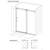 Frameless shower door brushed nickel hardware 3 thumbnail