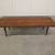 SLAT BENCH Coffee Table w/ Leather Cushion - Mid Century Modern 1 thumbnail