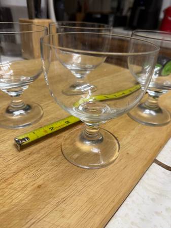 4–Glass Parfait Cups! Excellent! Ice Cream, Pudding, Custard! 1