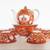 Porcelain Tea Set with Gold Deer 1 thumbnail