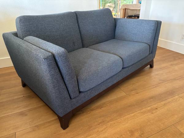 ARTICLE Ceni 61" Loveseat - Denim Blue 1