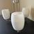 3-light chandelier, brushed nickel finish & white glass shades 6 thumbnail