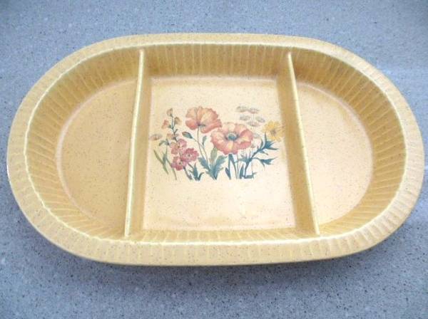 “Wildflowers” 3-section Serving Dish 1