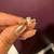 14K Yellow Gold Engagement Ring (Size 7-8) with White Sapphire Stone 4 thumbnail