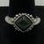Sterling Silver & Nephrite Jade Size 7 3/4 Ring 1 thumbnail
