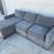 Dark Grey Sectional Couch 4 thumbnail
