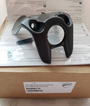Ducati Monster 2017 to 2021 Carbon Ignition Switch Cover 1