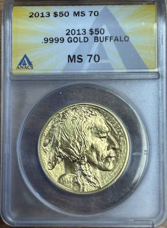 1 OZ. PURE GOLD BUFFALO COINS 1