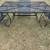 Beautiful Vintage Metal Patio Set Large Table And 4 Heavy Rockers 4 thumbnail