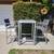 Contemporary Modern Aluminum Bar Table Set 2 thumbnail