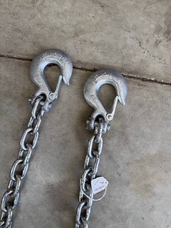 New 3/8 Safety Chains with Hooks 1