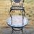 2pc Wrought Iron & Stone Inlaid Patio Set 1 thumbnail